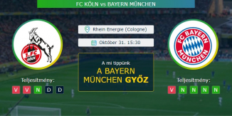 FC Köln - Bayern München 31.10.2020 Tippek Bundesliga