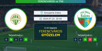 Ferencváros - TNS 23.07.2024. Tippek Bajnokok Ligája