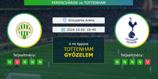 Ferencváros - Tottenham 03.10.2024. Tippek Európa-liga