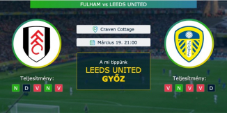 Fulham – Leeds United 19.03.2021 Tippek Premier League