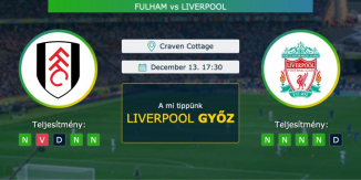 Fulham – Liverpool 13.12.2020 Tippek Premier League