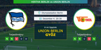 Hertha Berlin – Union Berlin 04.12.2020 Tippek Bundesliga