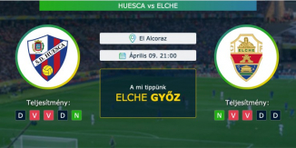 Huesca – Elche 09.04.2021 Tippek La Liga