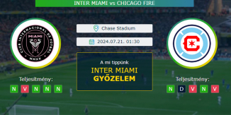 Inter Miami - Chicago Fire 21.07.2024. Tippek MLS