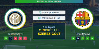 Inter - Barcelona 06.05.2025. Tippek Bajnokok Ligája