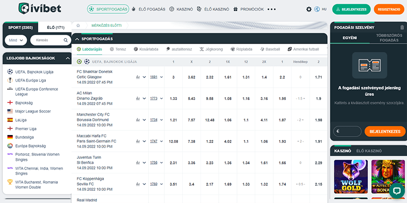 Ivibet sportfogadás