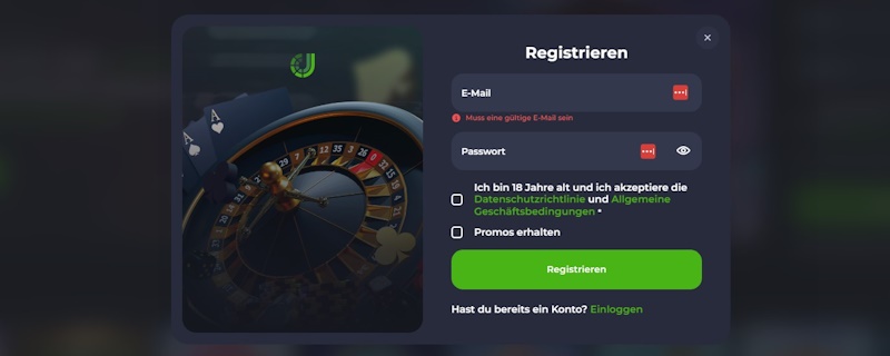 JeetCity Casino Anmeldung