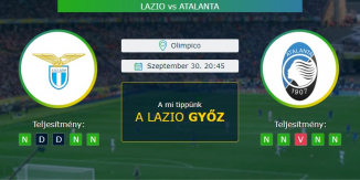 Lazio - Atalanta 30.09.2020 Tippek Serie A