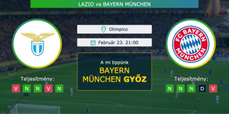 Lazio – Bayern München 23.02.2021 Tippek Bajnokok Ligája