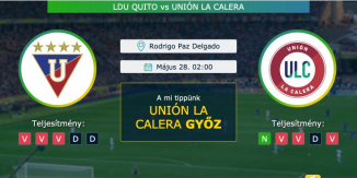 LDU Quito – Unión La Calera 28.05.2021 Tippek Copa Libertadores