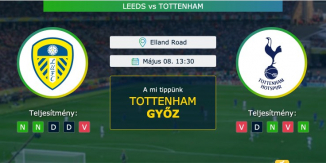 Leeds – Tottenham 08.05.2021 Tippek Premier League