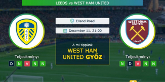 Leeds – West Ham United 11.12.2020 Tippek Premier League