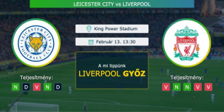 Leicester City – Liverpool 13.02.2021 Tippek Premier League