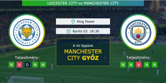 Leicester City – Manchester City 03.04.2021 Tippek Premier League