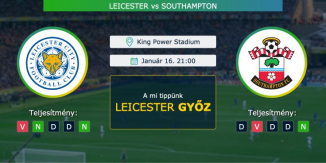 Leicester – Southampton 16.01.2021 Tippek Premier League