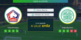 Lille - Celtic 29.10.2020 Tippek Európa Liga