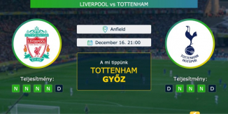 Liverpool – Tottenham 16.12.2020 Tippek Premier League