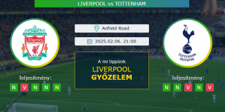 Liverpool - Tottenham 06.02.2025. Tippek Angol Ligakupa