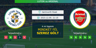 Luton – Arsenal 05.12.2023 Tippek Premier League