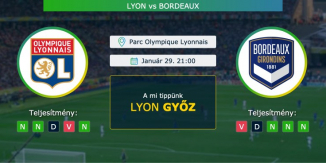 Lyon – Bordeaux 29.01.2021 Tippek Ligue 1