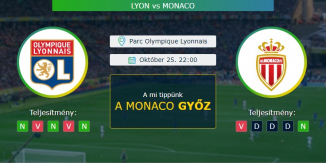 Lyon - Monaco 25.10.2020 Tippek Ligue 1