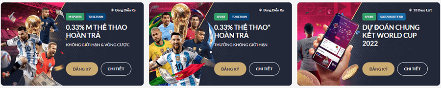 Tiền thưởng thể thao M88