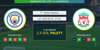 Manchester City - Liverpool 23.02.2025. Tippek Premier League