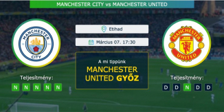 Manchester City – Manchester United 07.03.2021 Tippek Premier League