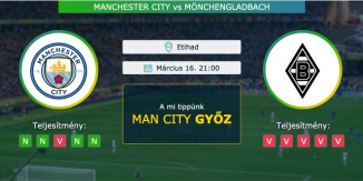 Manchester City – Mönchengladbach 16.03.2021 Tippek Bajnokok Ligája