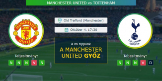 Manchester United - Tottenham 04.10.2020 Tippek Premier League