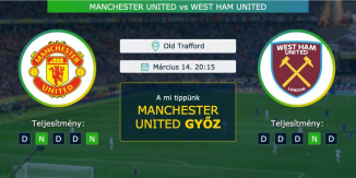 Manchester United – West Ham United 14.03.2021 Tippek Premier League