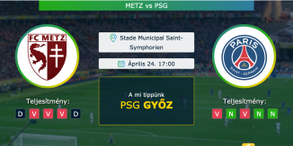 Metz – PSG 24.04.2021 Tippek Ligue 1