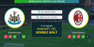 Newcastle United – AC Milan 13.12.2023 Tippek Bajnokok Ligája