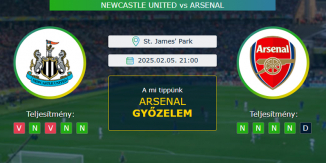 Newcastle United - Arsenal 05.02.2025. Tippek Angol Ligakupa