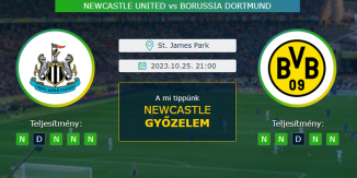 Newcastle United – Borussia Dortmund 25.10.2023 Tippek Bajnokok Ligája