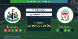 Newcastle – Liverpool 30.12.2020 Tippek Premier League