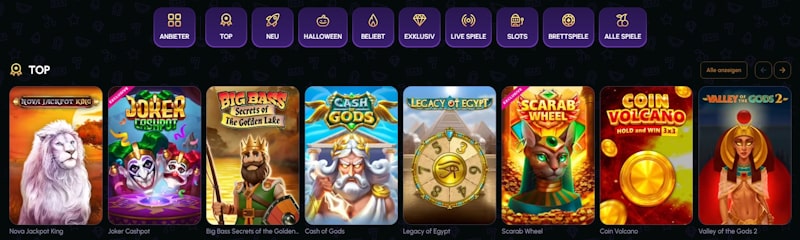 NovaJackpot Casino Top Slot Spiele