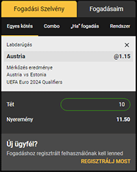 OlympusBet fogadószelvény