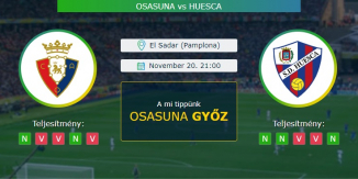 Osasuna - Huesca 20.11.2020 Tippek La Liga