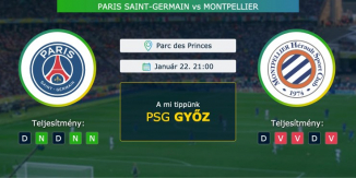 Paris Saint-Germain – Montpellier 22.01.2021 Tippek Ligue 1