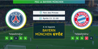 PSG – Bayern München 13.04.2021 Tippek Bajnokok Ligája