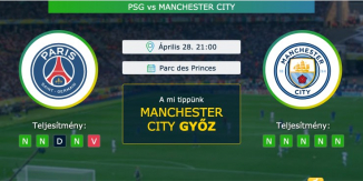 PSG – Manchester City 28.04.2021 Tippek Bajnokok Ligája