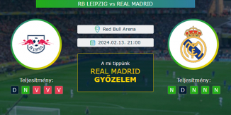 RB Leipzig - Real Madrid 13.02.2024. Tippek Bajnokok Ligája