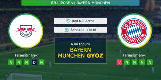 RB Lipcse – Bayern München 03.04.2021 Tippek Bundesliga