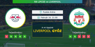 RB Lipcse – Liverpool 16.02.2021 Tippek Bajnokok Ligája