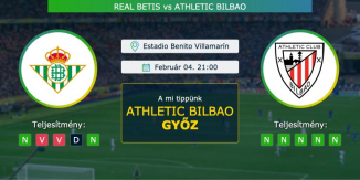 Real Betis – Athletic Bilbao 04.02.2021 Tippek Copa del Rey