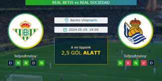 Real Betis - Real Sociedad 19.05.2024. Tippek La Liga