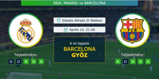 Real Madrid – Barcelona 10.04.2021 Tippek La Liga