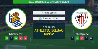 Real Sociedad – Athletic Bilbao 07.04.2021 Tippek La Liga