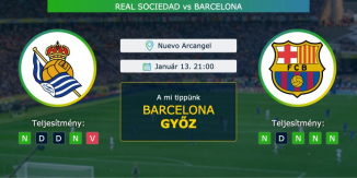 Real Sociedad – Barcelona 13.01.2021 Tippek Spanyol Szuperkupa